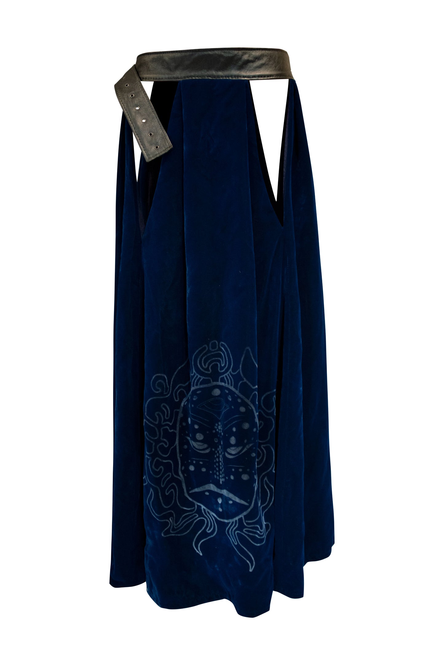 NANSAE Silk Velvet peephole skirt