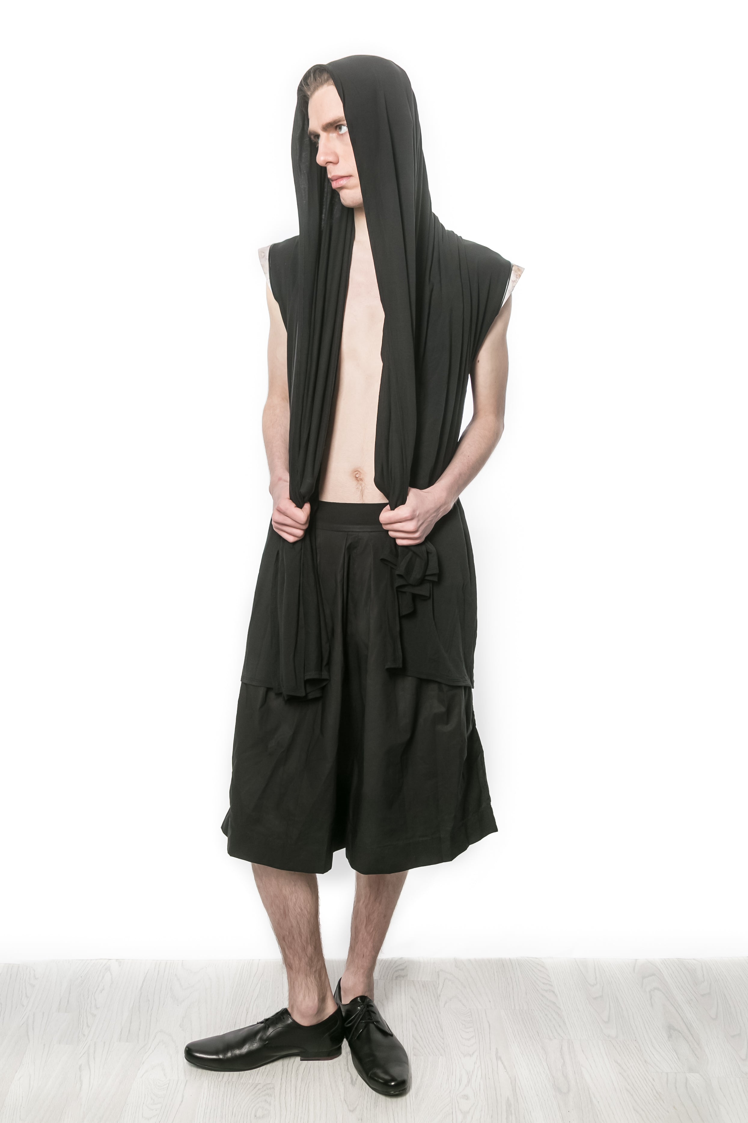 Sleeveless cheap hooded cardigan